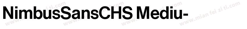 NimbusSansCHS Mediu字体转换